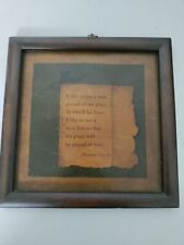 Vintage Abraham Lincoln Quote Wood Plaque Man Proud Of The Place He Lives picture