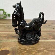 Vintage Hickok Black Donkey/Horse Ceramic Planter picture