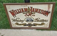 Vintage William Jameson & Co Whisky Mirror Large 32x22 Dublin Irish Bar Sign picture