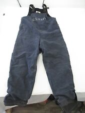 WWII USN Pants Deck Blue Medium 40s Stencil Hook Army Military US Navy Overalls picture