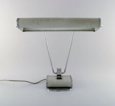 Eileen Gray 1878-1976. Art deco chromed iron desk lamp, gray lacquered picture