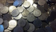 Lot of 500 USED Assorted SILVER Quarter 25mm Pachislo Slot Machine Tokens picture
