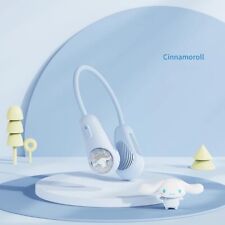 Sanrio Official License Cinnamoroll Cute Fashion Neck Fan USB Charging Cool Gift picture