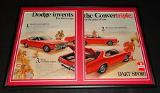 1972 Dodge Dart Sport Framed 12x18 ORIGINAL Advertising Display  picture