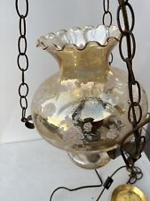 vintage double globe hanging lamp picture
