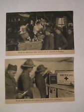 (9) WWI POSTCARDS - PUBLISHED BY THE AMERICAN RED CROSS - UNUSED - TUB BBA-6 picture