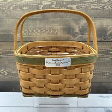 Longaberger 2004 Woven Memories Basket With Green Trim picture