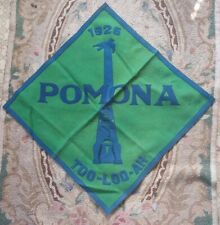 Rare 1926 Pomona Calif. Too-loo-Ah Felt Banner 23x23 picture
