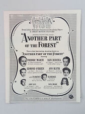 1948 Movie Another Part of the Forest Fredric March Vintage Magazine Print Ad picture