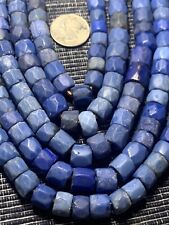 Russian Blues Faceted Trade Beads Africa Very Large Beads picture