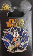 disney mickey mouse star wars 2007 mickey dressed as Xwing pilot skywalker PIN picture