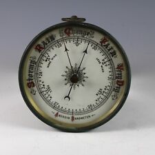 Vintage Wall Aneroid Barometer With Glass Front Excellent Cond picture