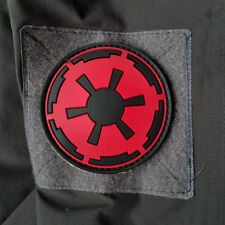 STAR WARS IMPERIAL GALACTIC EMPIRE 3D PVC RUBBER HOOK PATCH BADGE DARK OPS RED picture