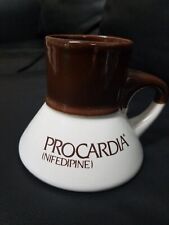 1970's Pharmaceutical Procardia (Nifedipine) Brown and Beige Two Tone Mug picture