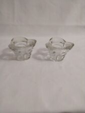 Set Of 2 Vintage Crystal Candle Holders Italy 2