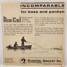 1964 Scientific Anglers Fly Line Bass Panfish Fishing Print Ad Midland Michigan picture