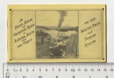 Vtg Hand Book Of Vacation Trips In Alaska Atlin Yukon Route White Pass Steamship picture