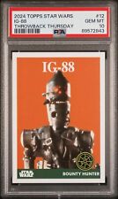 2024 Topps Star Wars Throwback Thursday Ig-88 #12 PSA 10 picture