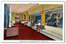 c1930's Interior Lobby and Foyer Chez Paree Chicago Illinois IL Postcard picture