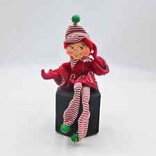 2006 Annalee Christmas Striped Elf Figure picture