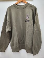 Military Issued USMC Green PT Sweatshirt with Logo-NEW picture