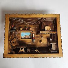 Vintage Portugal 3D Diorama Wooden Shadow Box Folk Art Rustic Kitchen Handmade picture