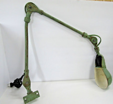 Vtg FOSTORIA Style Industrial Machine Bench Articulating Work Lamp Shop Light HH picture