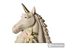Vtg Glazed ceramic Unicorn 6.5