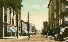 FITCHBURG, Mass Main Street looking East from Fox St Postcard 1921 Pilgrim Stamp picture