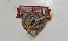 VTG Pinback Gold Toned Enameled Nascar Country 50th Anniversary Lapel Or Hat Pin picture