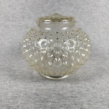 Vintage Clear Hobnail Glass Light Cover Sconce Globe Shade 5.5” Dia 3” Opening picture