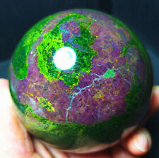 RARE 788.7G Natural Polished Grandmother Green Ruby Crystal Ball Healing A3752 picture