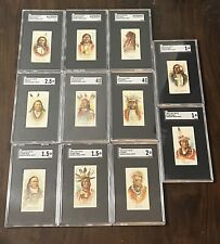 1888 N2 Allen & Ginter American Indian Chiefs SGC Lot Of 11 Set Builder picture