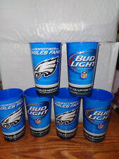 (10) BUD LIGHT BUDWEISER - NFL Philadelphia Eagles - Reusable Plastic Cups - New picture