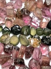 160ct Multicolor Tourmaline Rough Crystals lot from Congo Africa picture