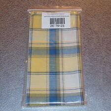 Longaberger Cornflower Plaid NAPKINS (Pair) ~Made in USA~ New  picture