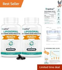 Advanced Liposomal NAD+ Unflavored Supplement 500mg - 60 Count (Pack 2) picture
