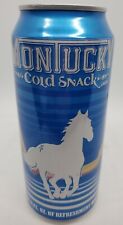 Montucky Cold Snack 16 oz of refreshment Empty Collectible Beer can Bottom Open picture