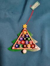 Midwest Pool Rack & Balls CHRISTMAS TREE CHRISTRMAS ORNAMENT NWT picture