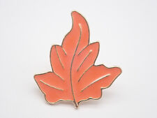 Fall Leaf Orange Lapel Pin picture