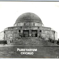 c1930s Chicago Planetarium RPPC Marble Stone Building Real Photo Postcard A95 picture