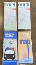Lot of 4 BROOKLYN BUS MAPS New York City 1993 1995 1996 2000 NY MTA Transit picture
