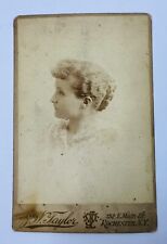 Antique Cabinet Card Photograph #17 - Portrait Of Woman ROCHESTER, NY picture