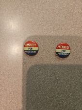 2 VTG 1960 KENNEDY FOR PRESIDENT PINBACK BUTTON POLITICAL CAMPAIGN  picture