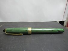 Vintage Modele Recife Depose Ball Point Pen Black Ink, Gold Green Black Color picture