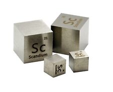Scandium Metal 10mm Density Cube 99.99% for Element Collection USA SHIPPING picture