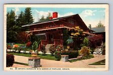 Portland OR-Oregon, An Artistic Bungalow With Garden Vintage c1930 Postcard picture