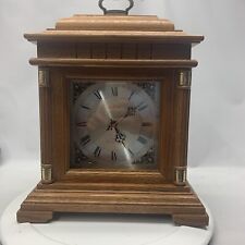 Sunbeam Westminster Quartz Mantel Clock, oak case, battery, works picture