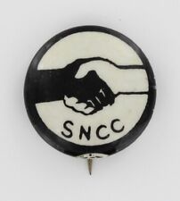SNCC 5th Handshake Pin 1966 Stokely Carmichael Black Power Movement Miss P1109 picture
