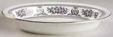 Wedgwood Columbia Black Oval Vegetable Bowl 782557 picture